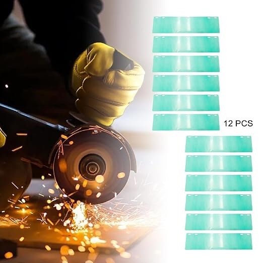 Full Face Shield with 12 Replacement LensesSafety Mask Adjustable