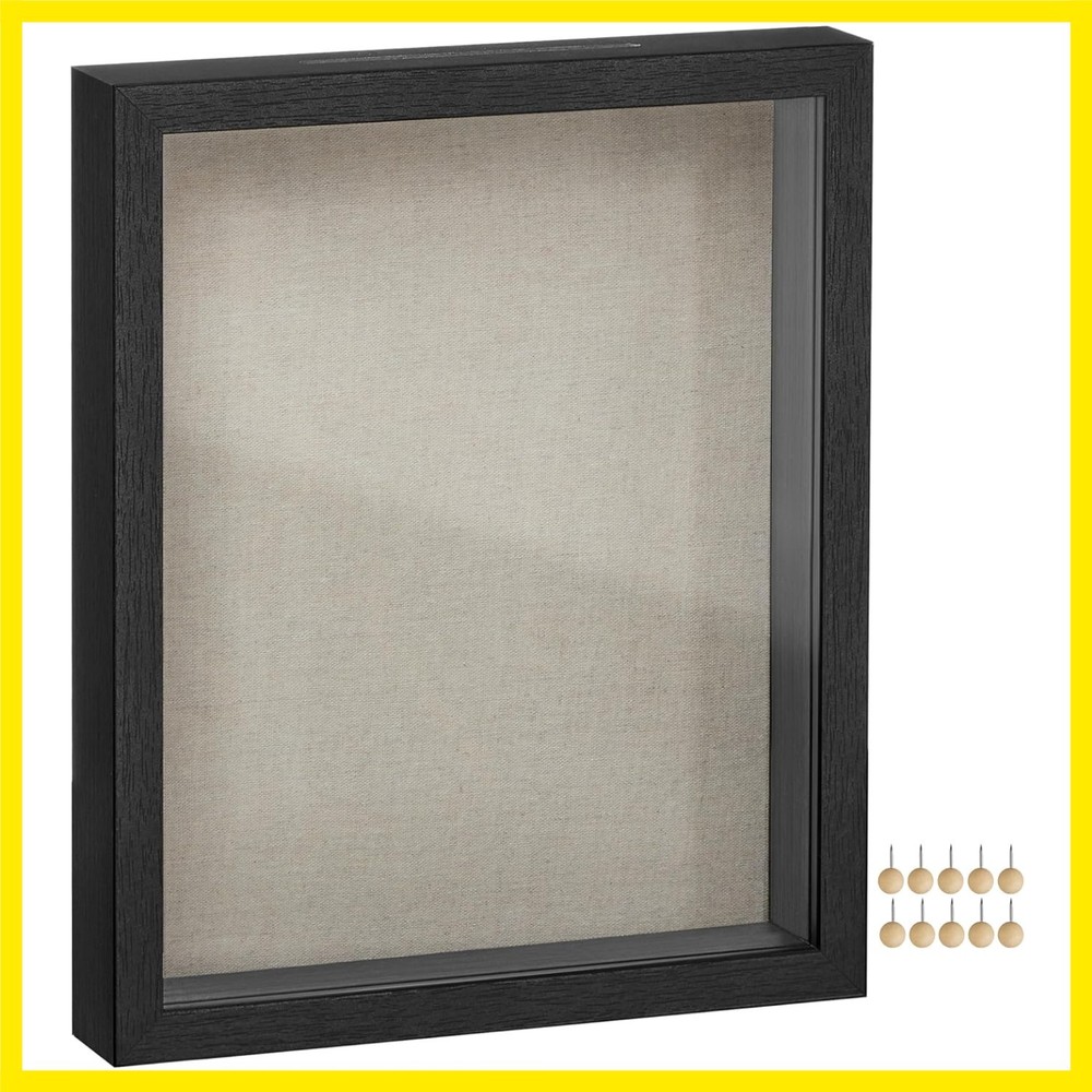 11x14 Shadow Box Frame, Top Loading Display Case Frame , Glass Front with Top...