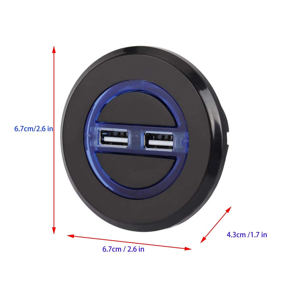 Electric Recliner Switch,with USB Charging Interface Round Control Handle 2 B...