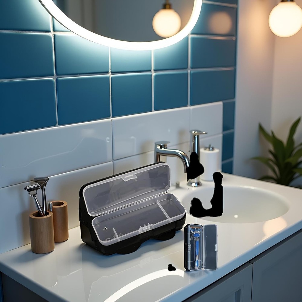 Transparent Shaving Box for Shaver Razor, Razor Protector Plastic