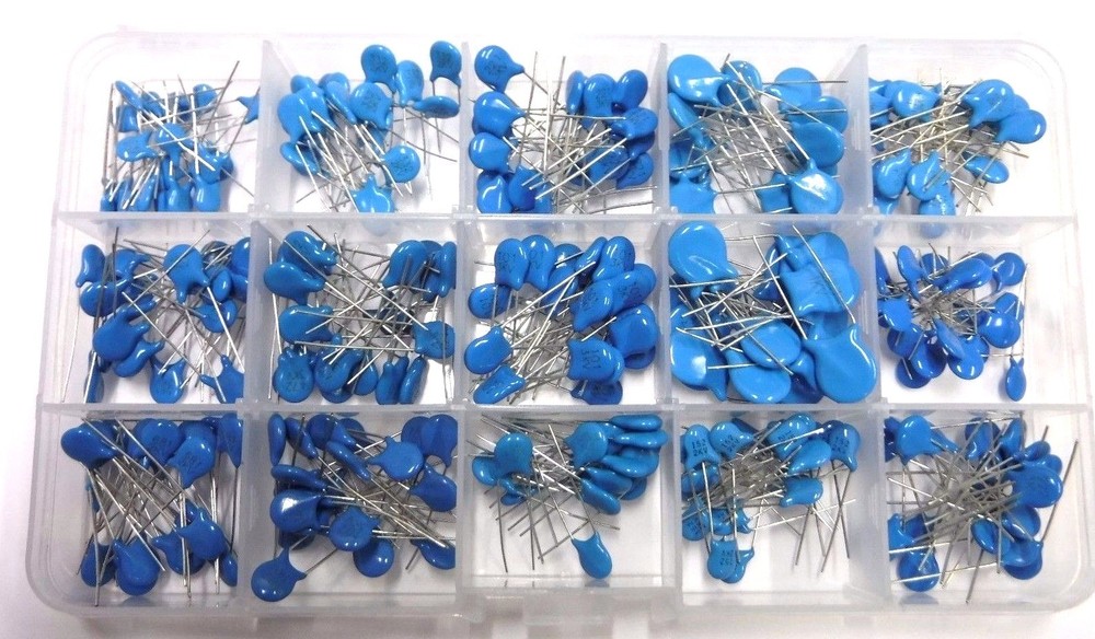 1nF-22nF Ceramic Capacitors Assorted Kit 300pcs 15 Value High Voltage