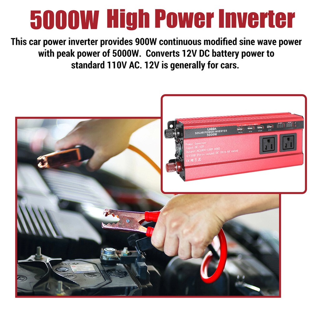 200W Foldable Mono Solar Panel & Charge Controller+Power Inverter for RV Camper