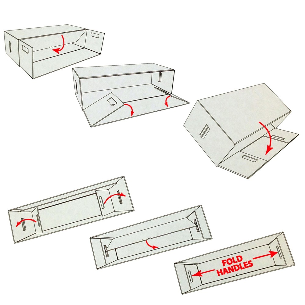 5 Long Comic Book Cardboard Storage Boxes Hold 250-300 Current /Silver + Divider