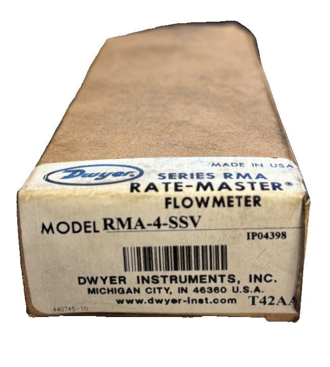 Dwyer RMA-4-SSV Rate-Master 0-5scfh Variable Flowmeter SS Valve 100PSI