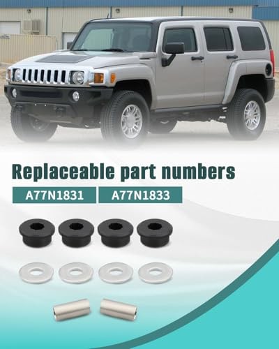 Polyurethane Front Differential Side Mount Bushings Set Kit Fit for Hummer H3