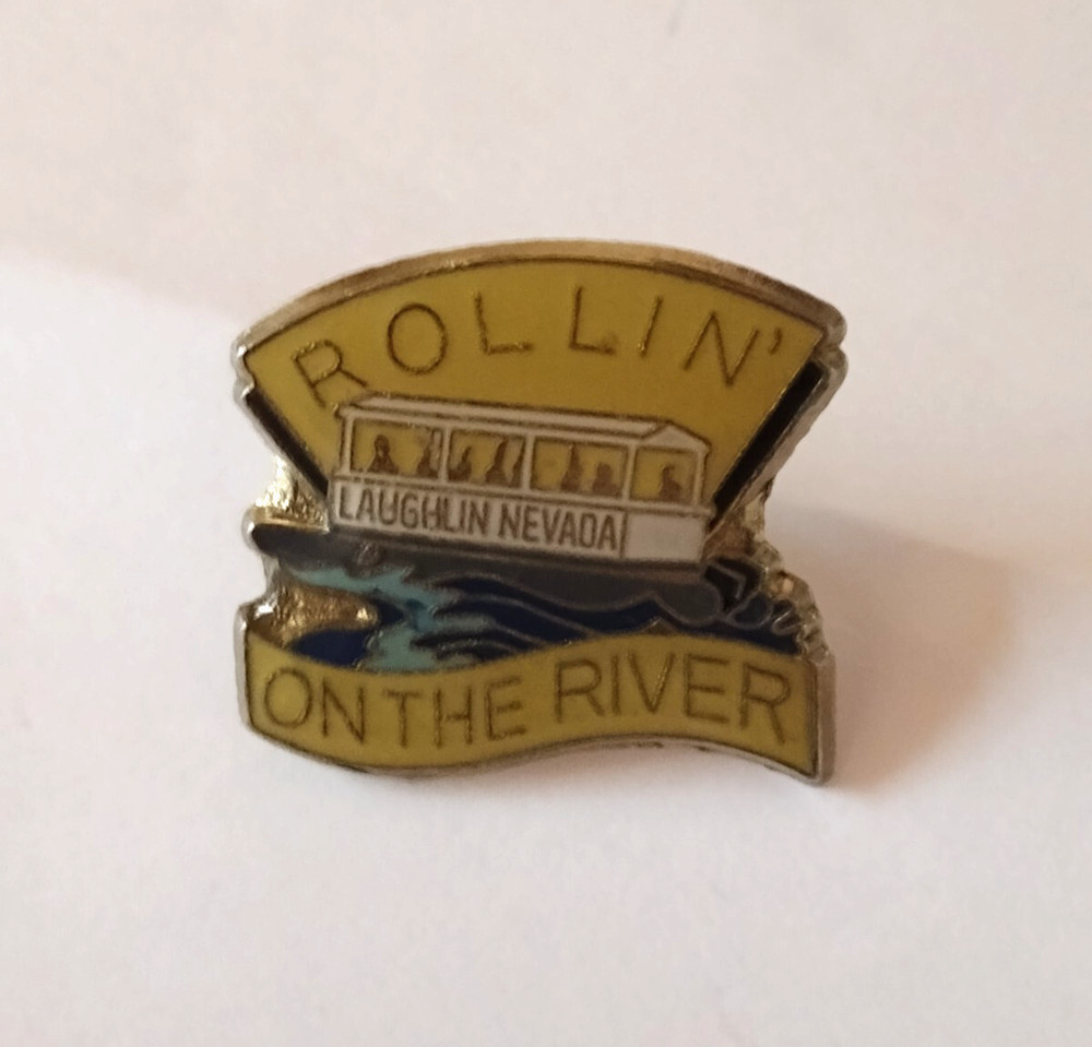 Rollin' On The River Laughlin Nevada Lapel Pin
