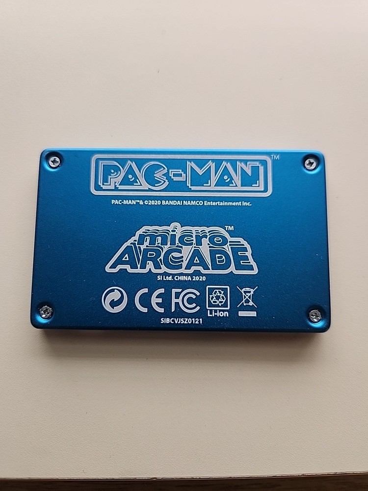 Micro Arcade Pacman, Multi hanheld micro game console used conditon tested works