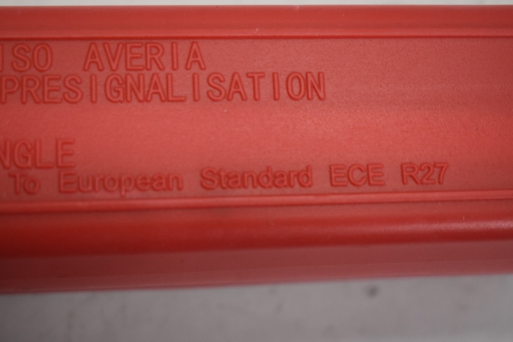 Warning Triangle with Container Genuine OEM 3 Pack European Standard ECE R27