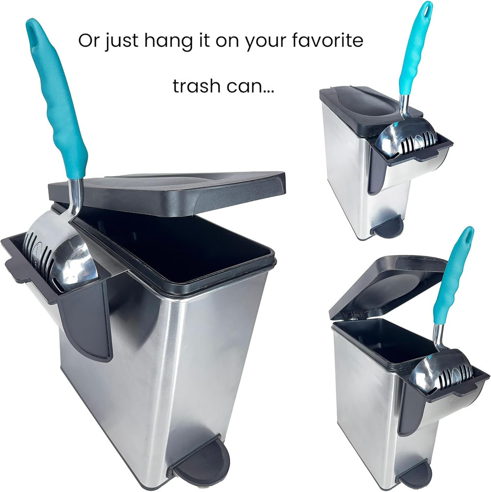 Cat Litter Scoop Caddy - Space-Saving, Wall-Mountable Litter Scoop Holder - Easy