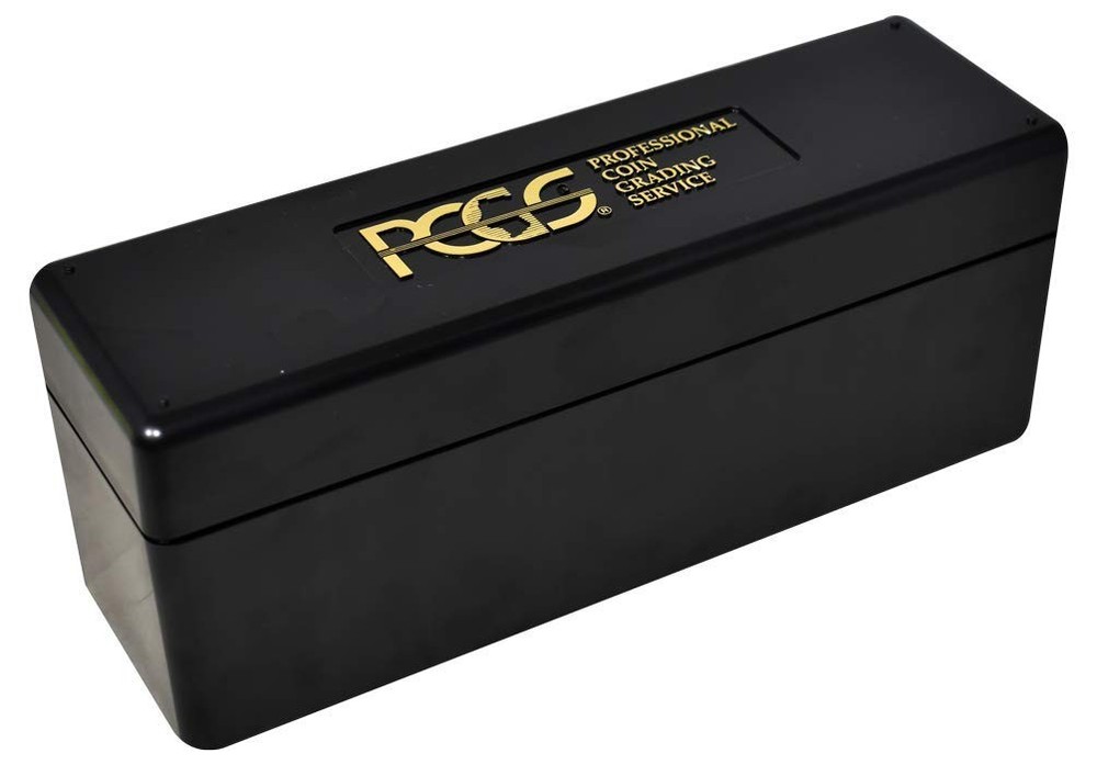 Plastic Storage Box for 20 Slab Coin Holders Black