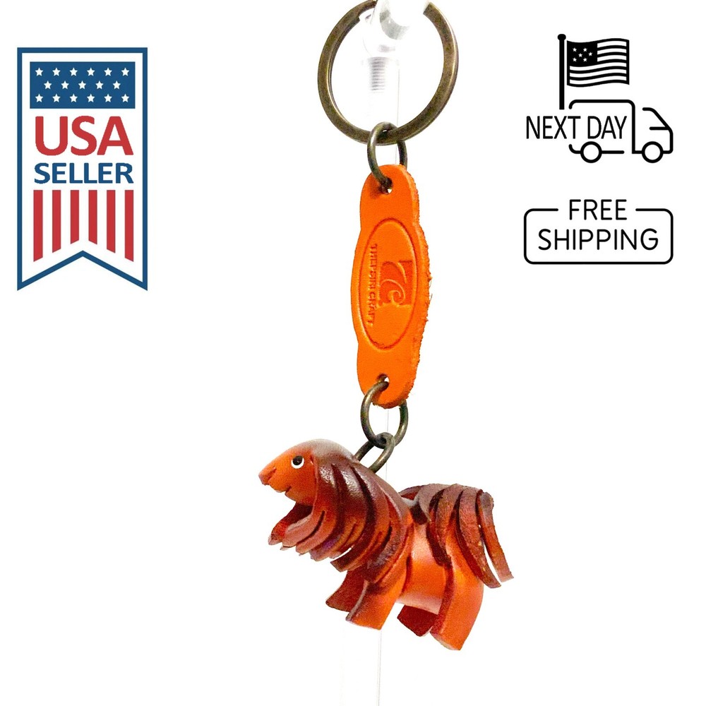 SHIH TZU Handmade Leather Keyring