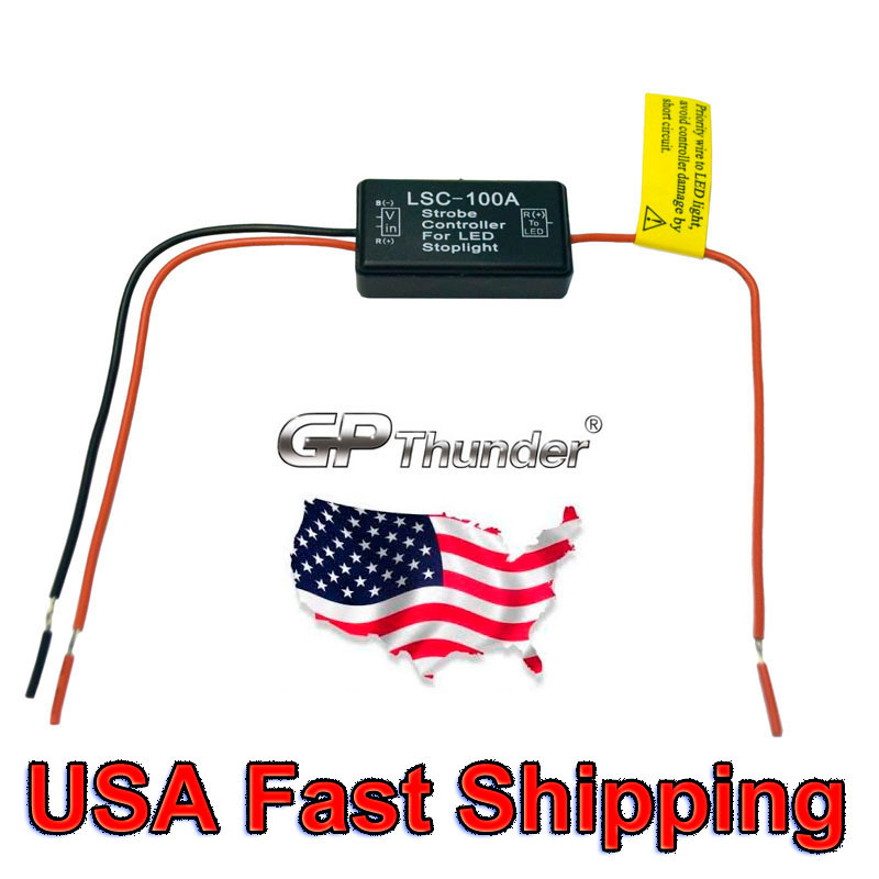 LED Brake Stop Light Lamp Flasher Flash Strobe Controller Module 12V-24V New USA