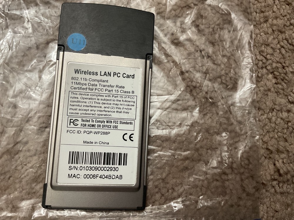 TECNEW WIRELESS LAN CARDBUS CARD