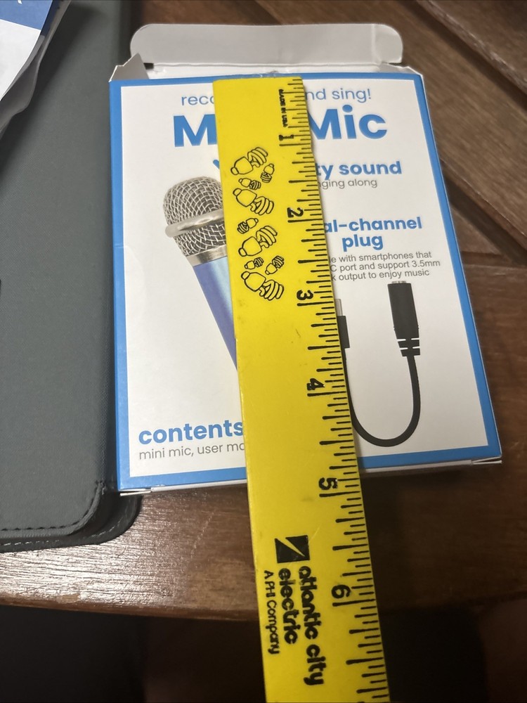 Vivitar Mini Microphone Blue USB Dual channel plug