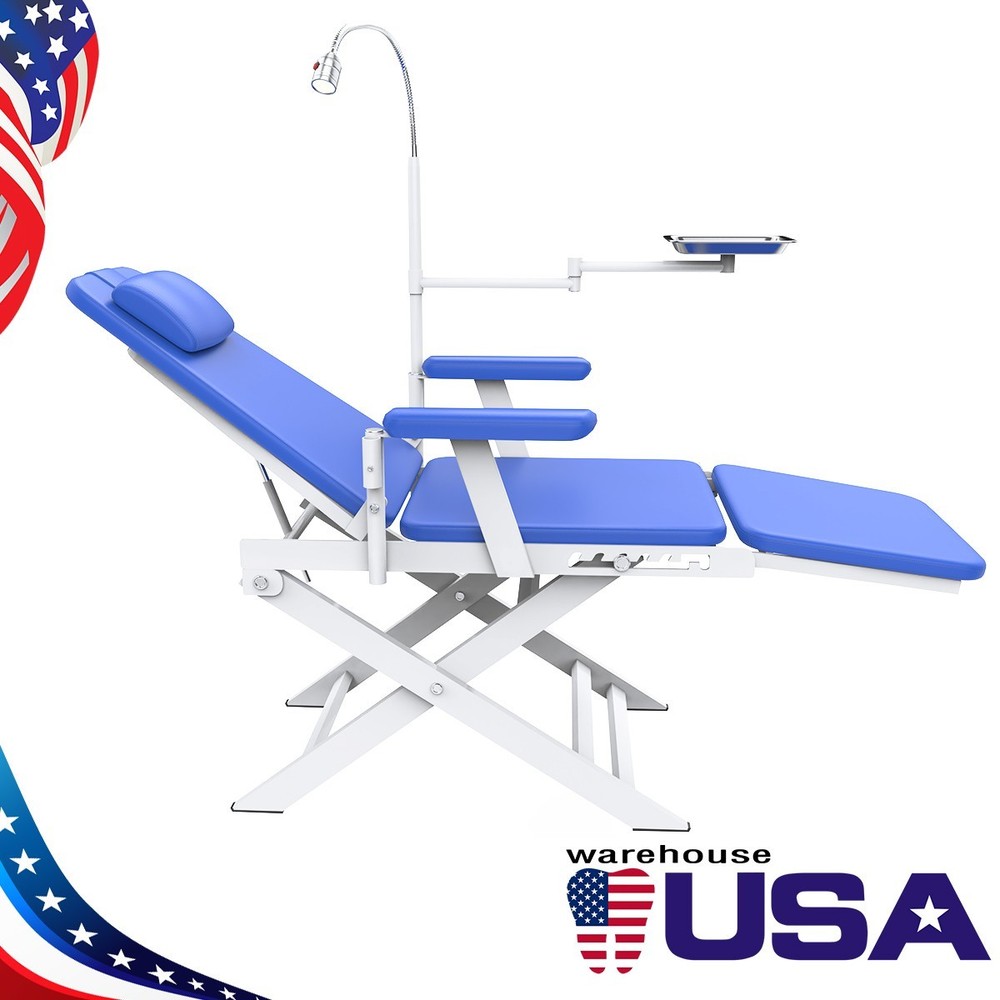 Portable Pull Rod Dental Delivery Unit Air Compressor Rolling Suction / Chair