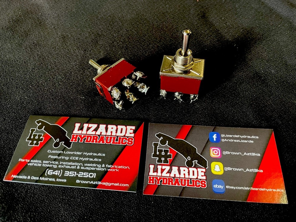 Lowrider Hydraulics Toggle Switch 6 prong, *Choose your quantity