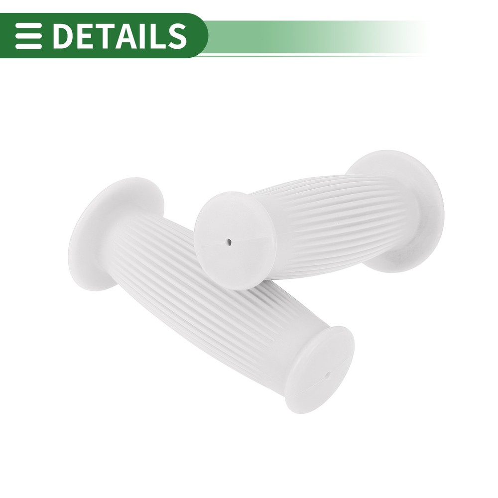 1" 25mm Motorcycle Knobs Handlebar Cover TPU White