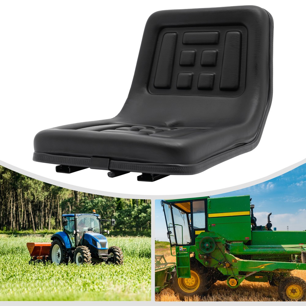Universal Tractor Seat with Adjustable Brackets for Mower, Dumper & Digger