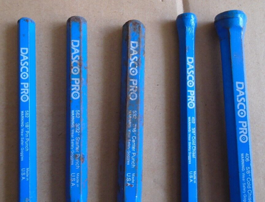 DASCO Chisel and Punch Kit No. 30 (5 Piece)