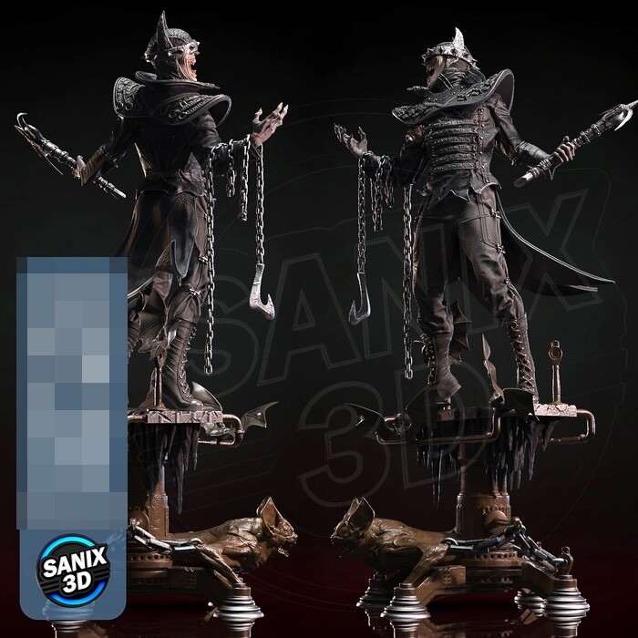 Batman Who Laughs Statue 3D Printed Kit Unpainted/Unassembled