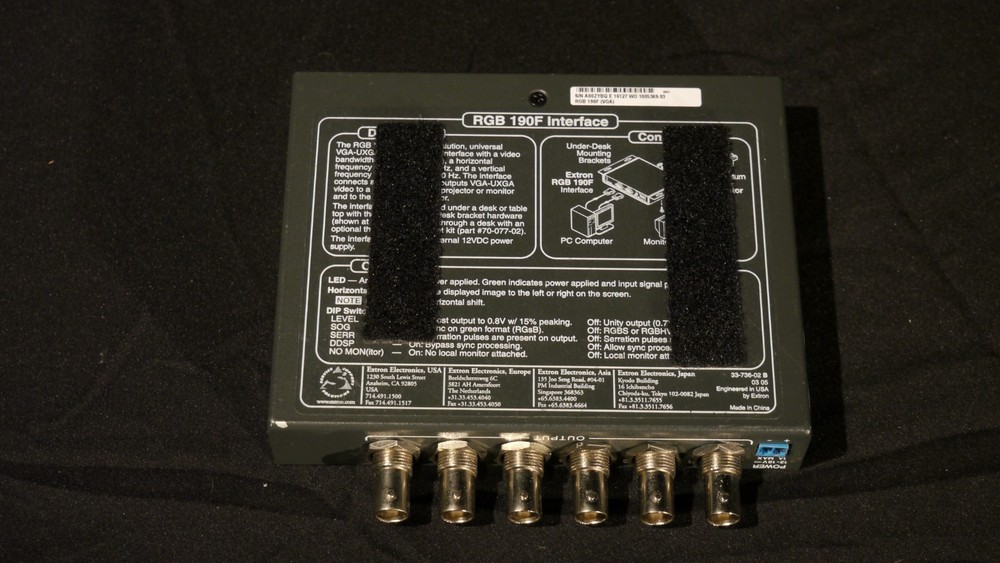 Extron RGB 190F (No Power Supply)