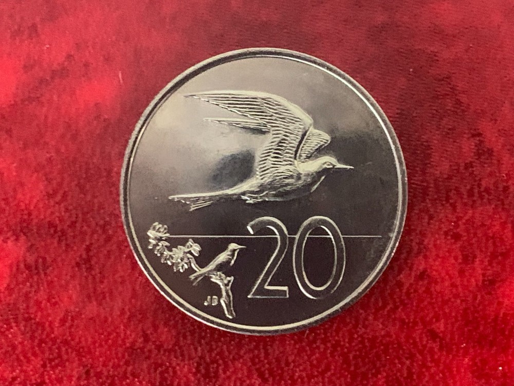 Cook Islands 1972 20 Cent - Specimen Coin (Toned)-UNCIRCULATED