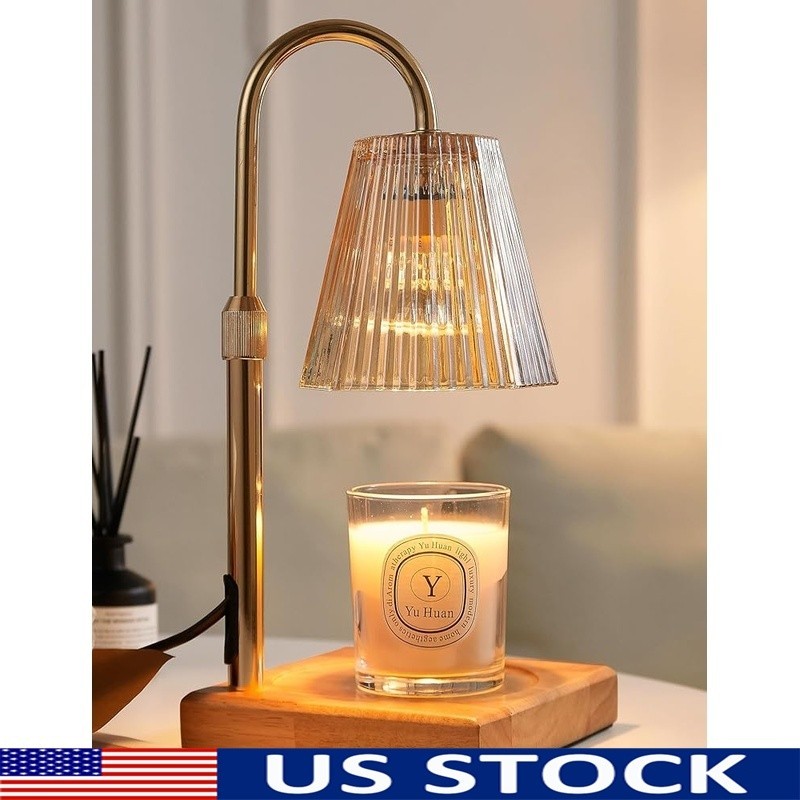 Candle Warmer Lamp Dimmer Timer Adjustable Height Eco-Friendly Aromatherapy New