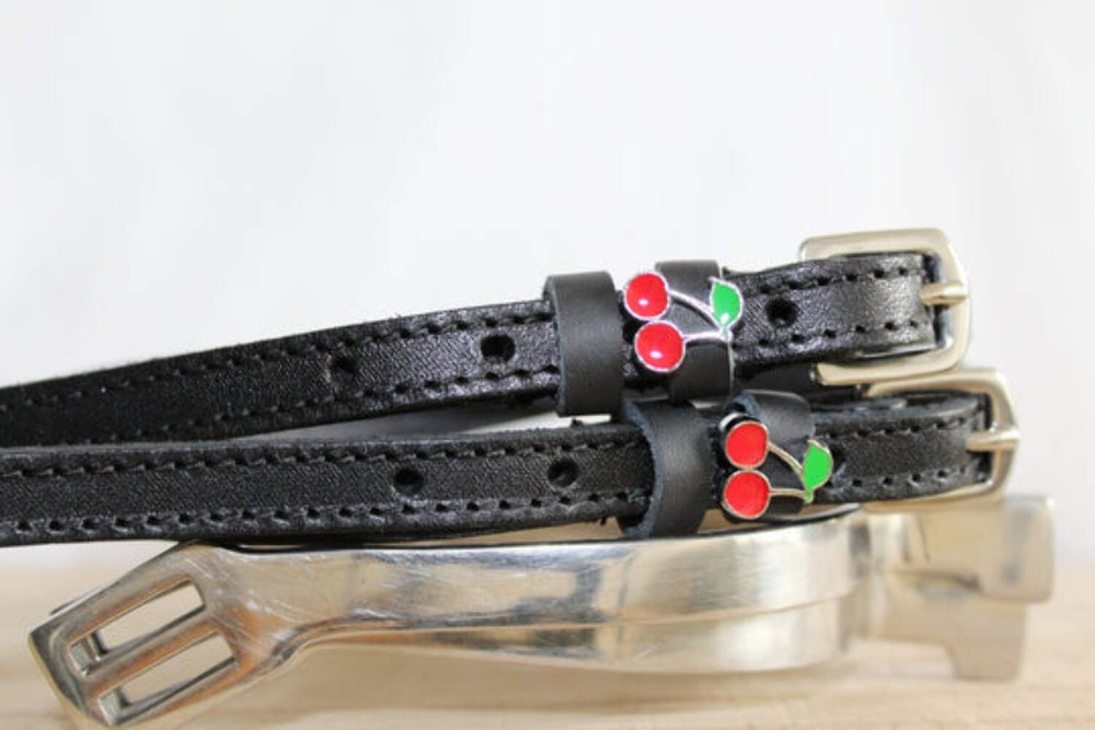 Cherry Designer Spur Straps