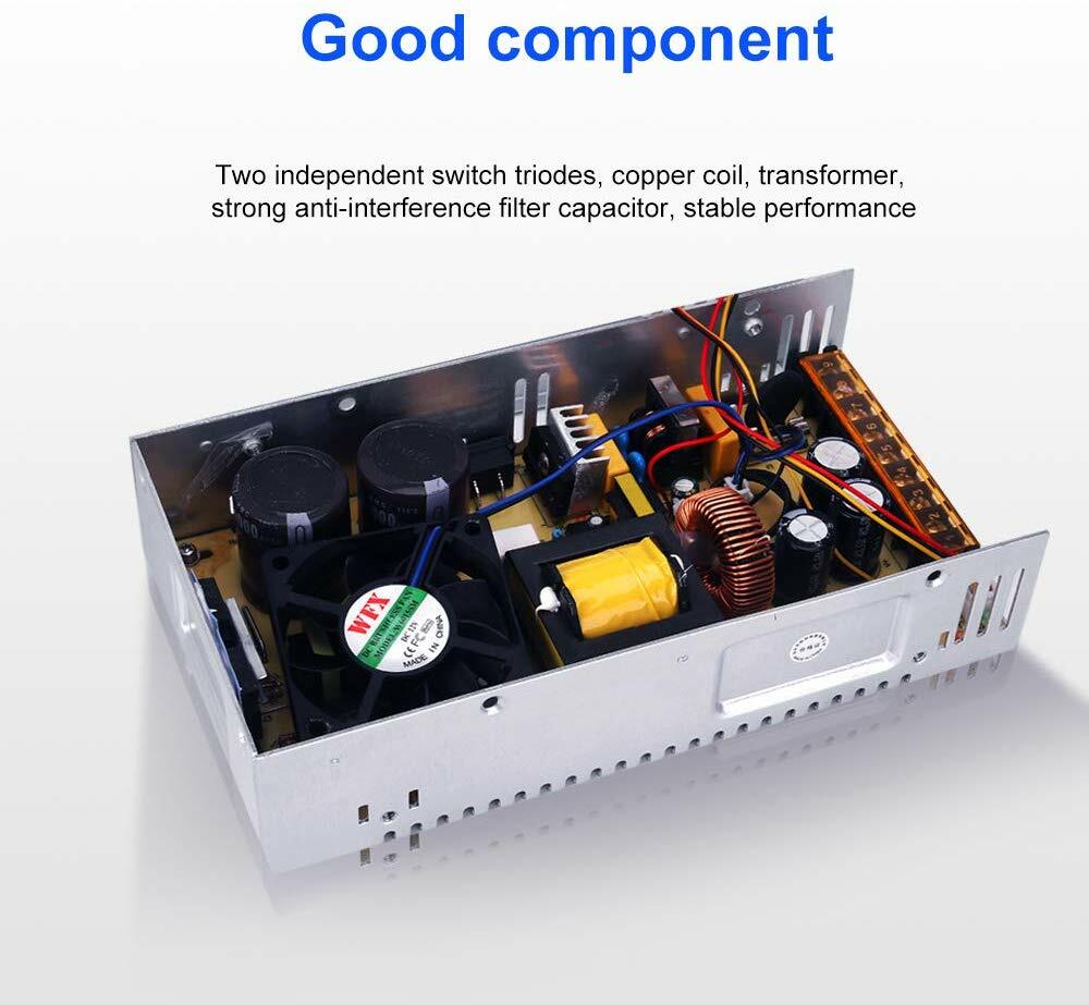 Adjustable DC Motor 24V 20A 48V 10A 60V 8A 480W Regulated Variable Power Supply