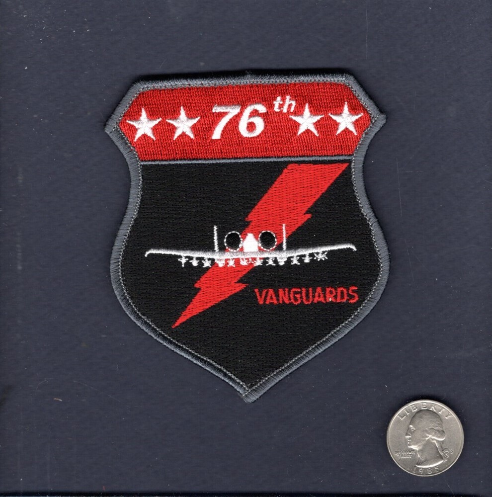 76th FS VANGUARDS USAF Republic A-10 Thunderbolt Squadron Patch +V