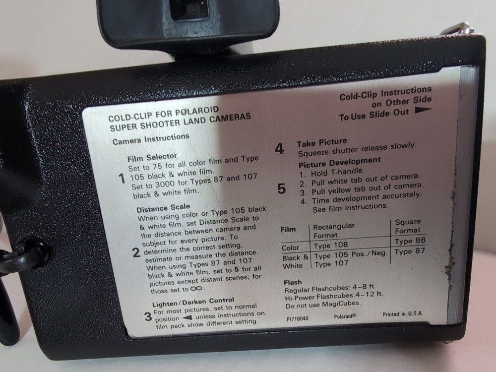 Poloroid VTG Camera Super Shooter Plus Instant Camera Untested