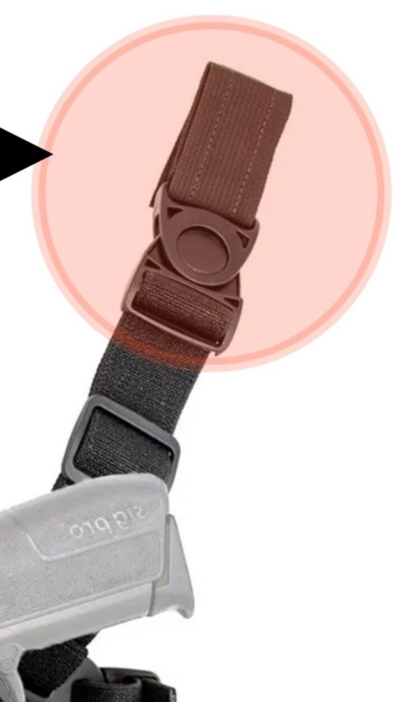 BLACKHAWK Serpa CQC Holster drop leg Belt Clips - Black Hook & Loop Replacement