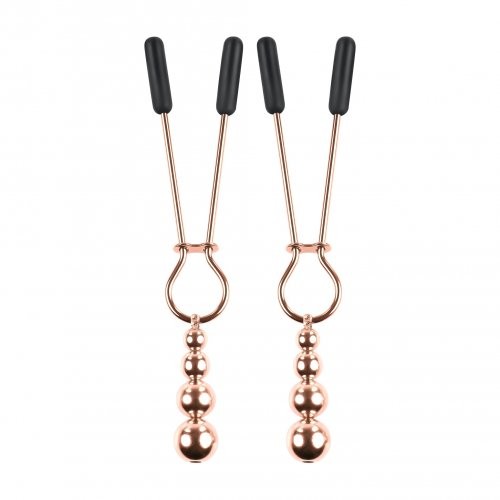 Selopa Beaded Nipple Clamps - Rose Gold