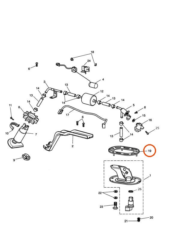 TRIUMPH T2401367 - Fuel Pump Seal E25
