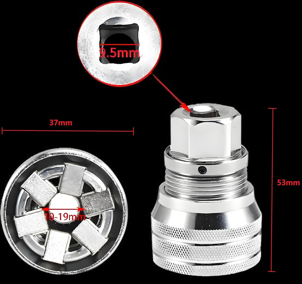 Upgraded Adjustable Universal Socket Wrench, Manual Socket Wrench, Multifunction