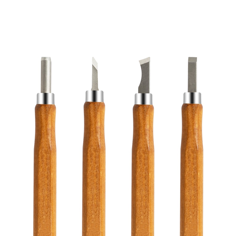 12Pcs Woodworking Gouges Steel Professional Wood Carving Hand Chisel Tool Set