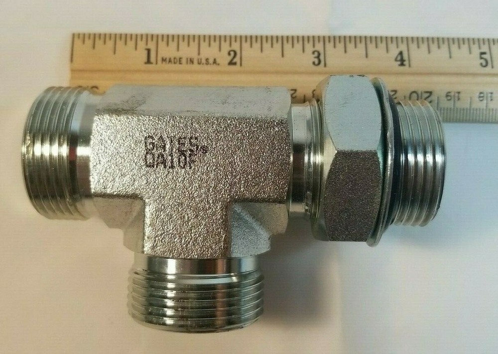 Gates QA10F Tee Pneumatic Pipe Adaptor Fitting Male End