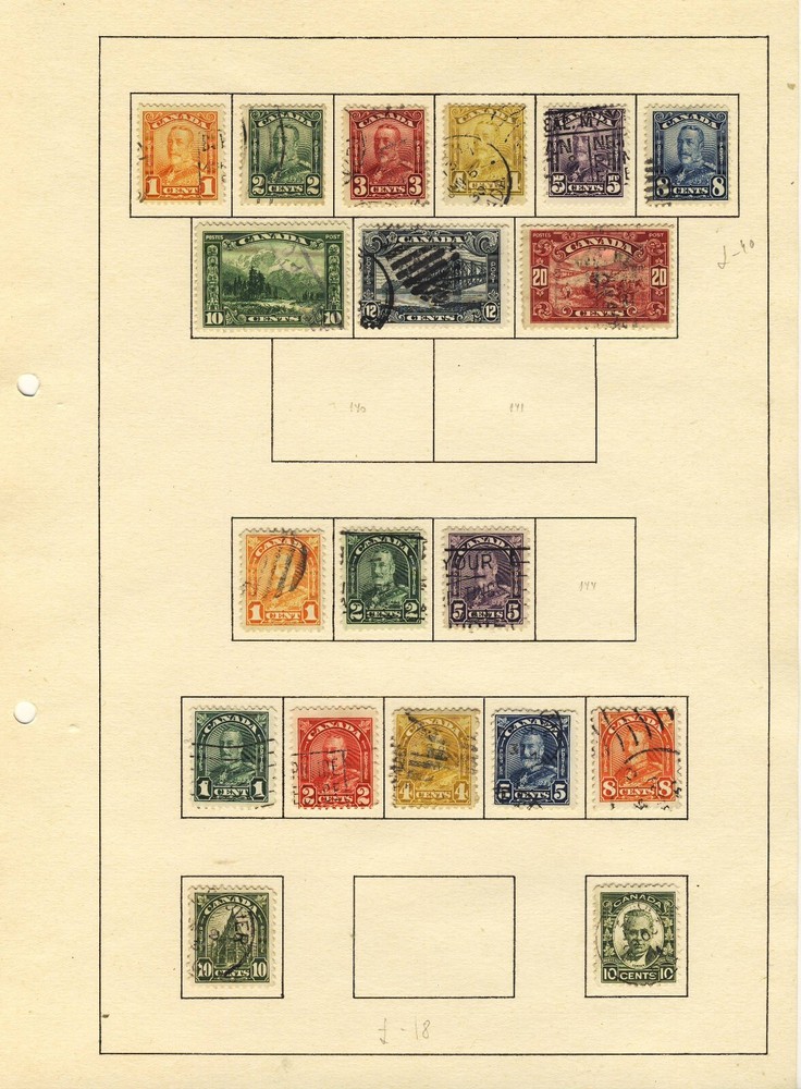 Canada 1897-1946 Used Collection 12 Scans