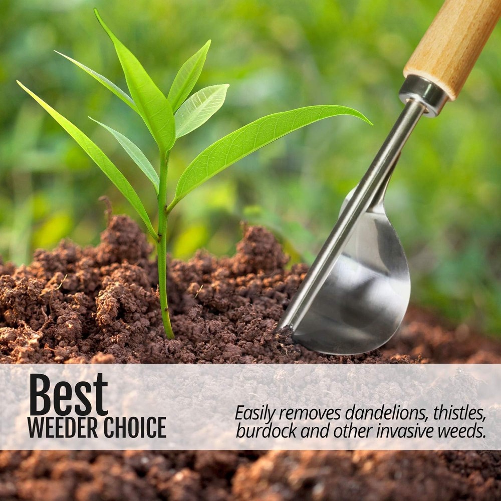 Professional-Grade Hand Weeder - Superior Leverage for Deep Weed Extraction