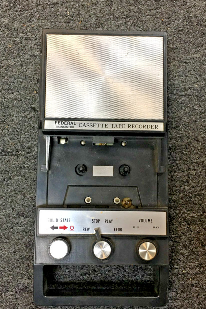 FEDERAL TRASISTOR CASSETTE TAPE RECORDER, JAPAN, UNTESTED