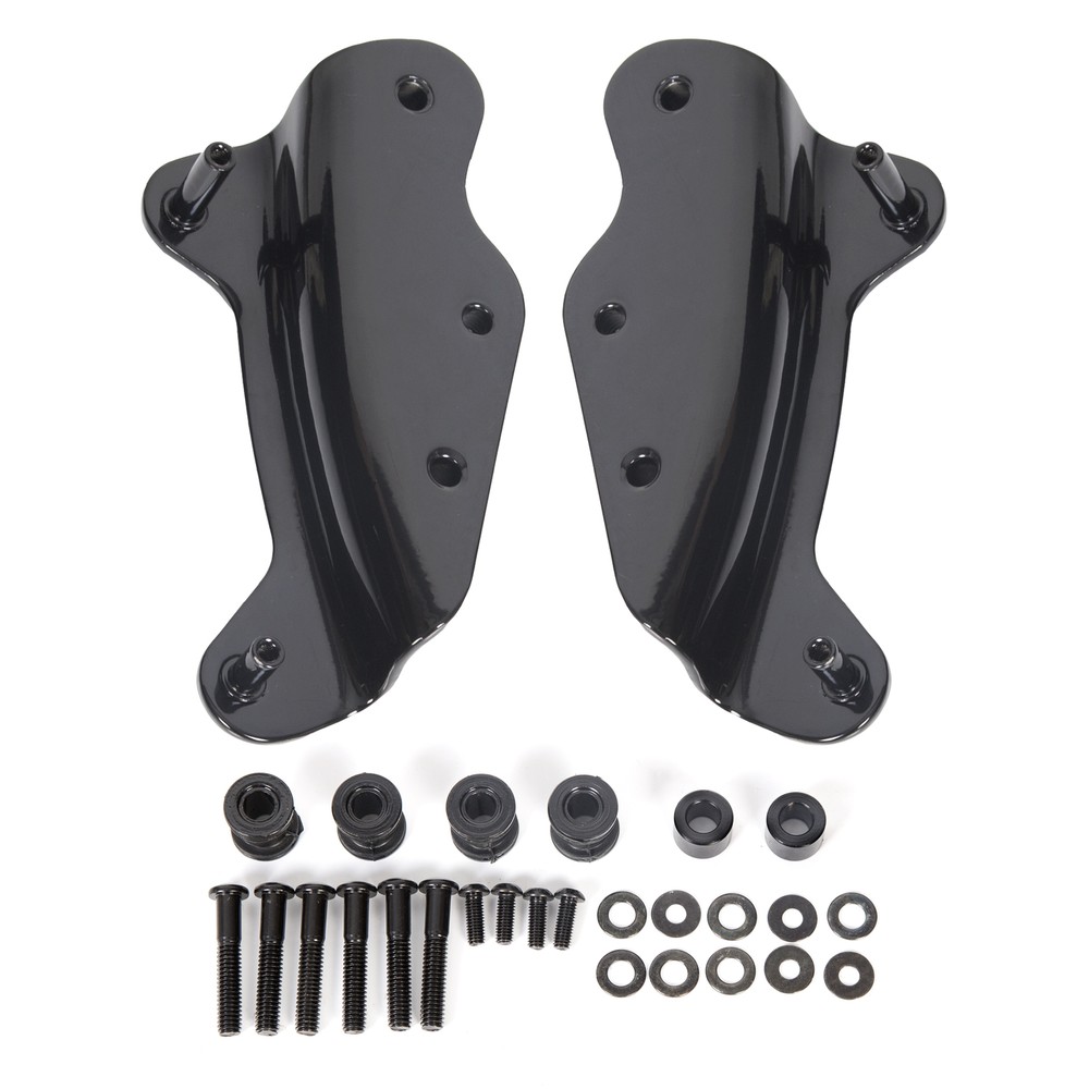 Black 4 Point Docking Hardware Kit For Harley Touring Electra Glide 2009-2013