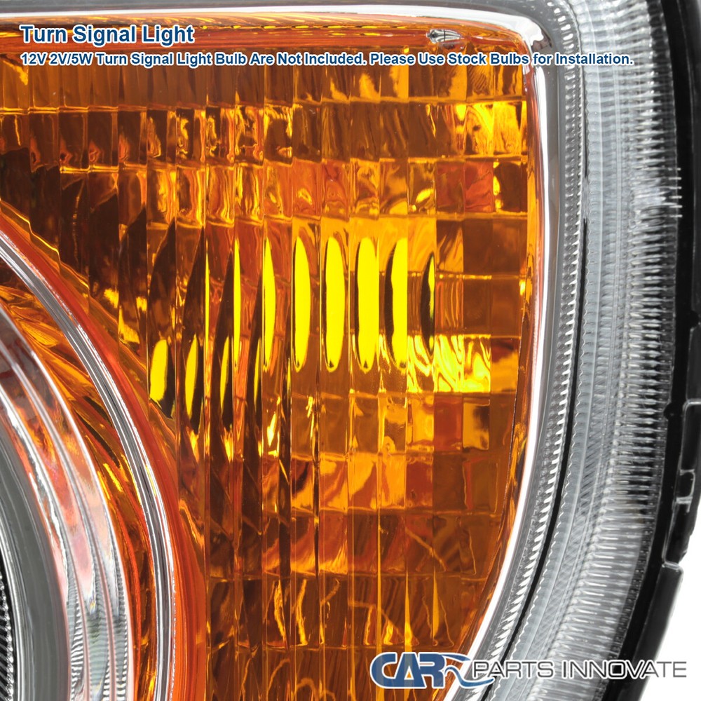 Fits 2003-2008 Honda Element Clear Headlights Left+Right Pair Assembly 03-08