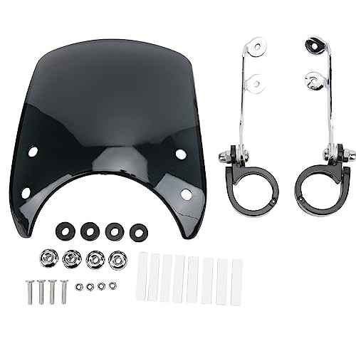Motorcycle Windshield Headlight Fairing 180° Adjustable Wind Deflector for