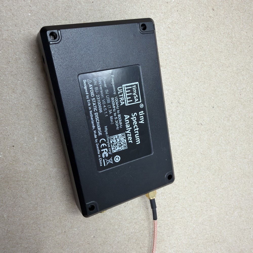 TinySA ultra spectrum analyzer
