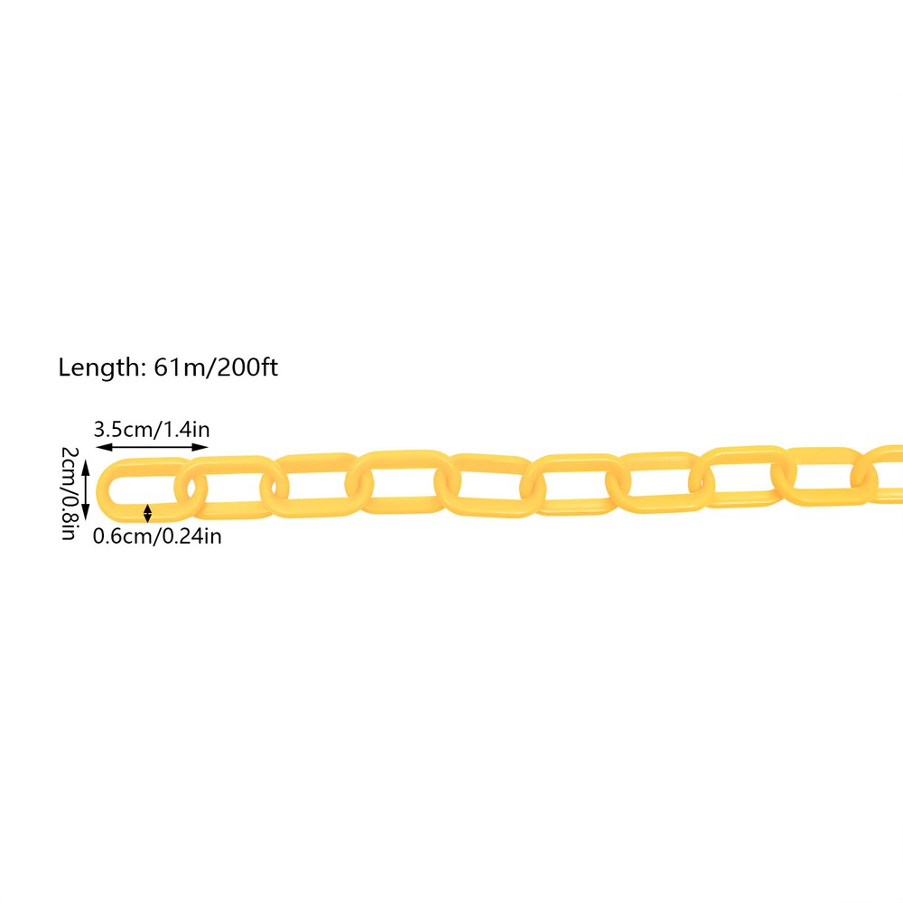 200ft Plastic Chain Orderly Segregation Space-saving Chain For Crowd Control