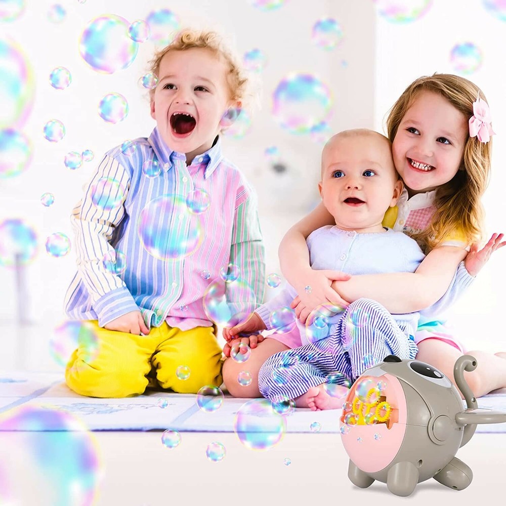 Bubble Machine - Cute Cartoon Mouse Bubble Blower 3000+ Bubbles Per Minute, Auto