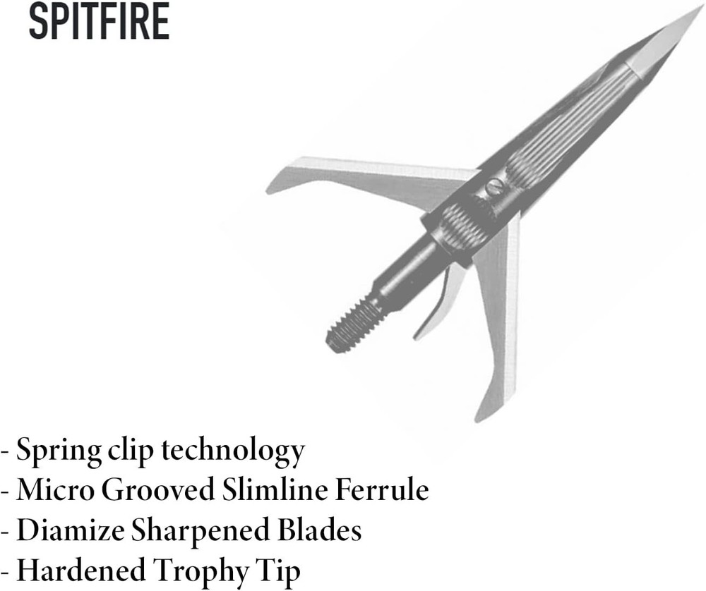 New Archery Products Spitfire 3-Blade Front-Deploying Mechanical Broadhead