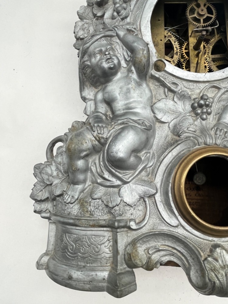 1850's The American Clock Co. Cast Clock.