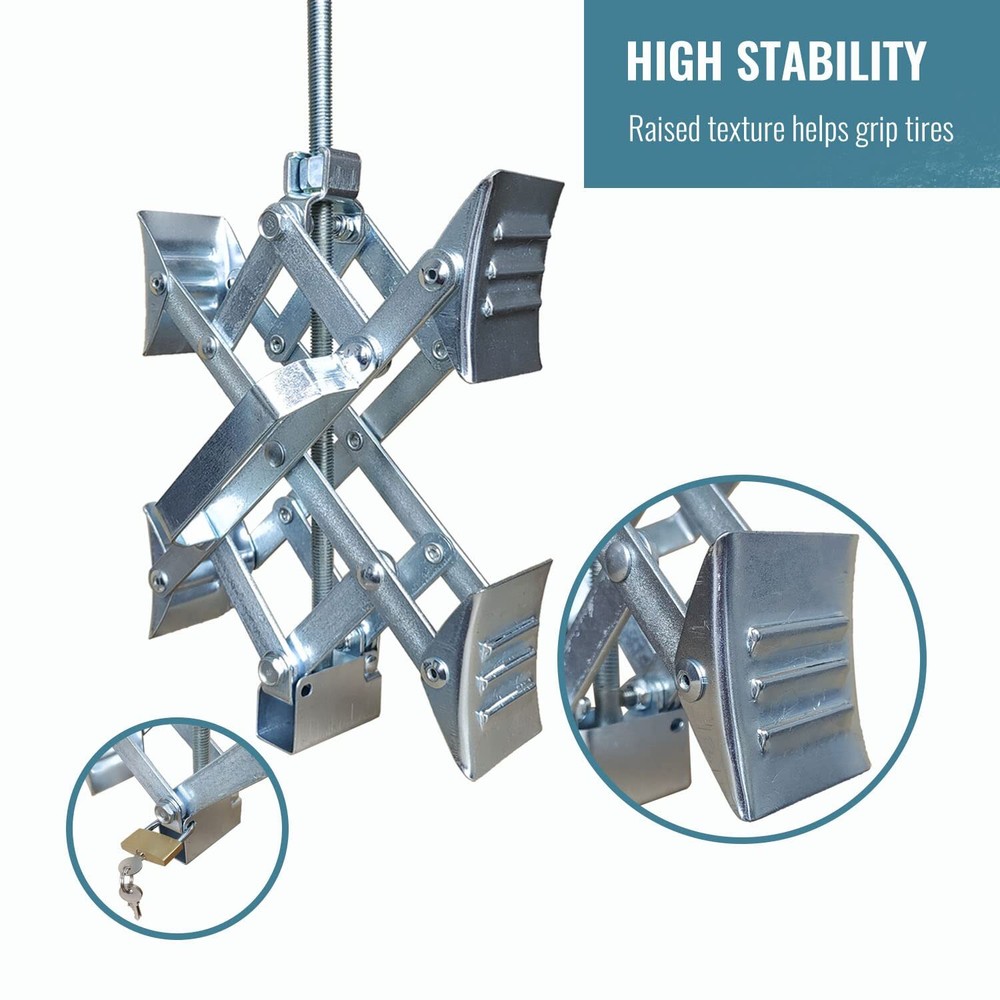 Camper Wheel Chock Stabilizer 2 Sets Rv Wheel Chock X Locking For Travel Trailer