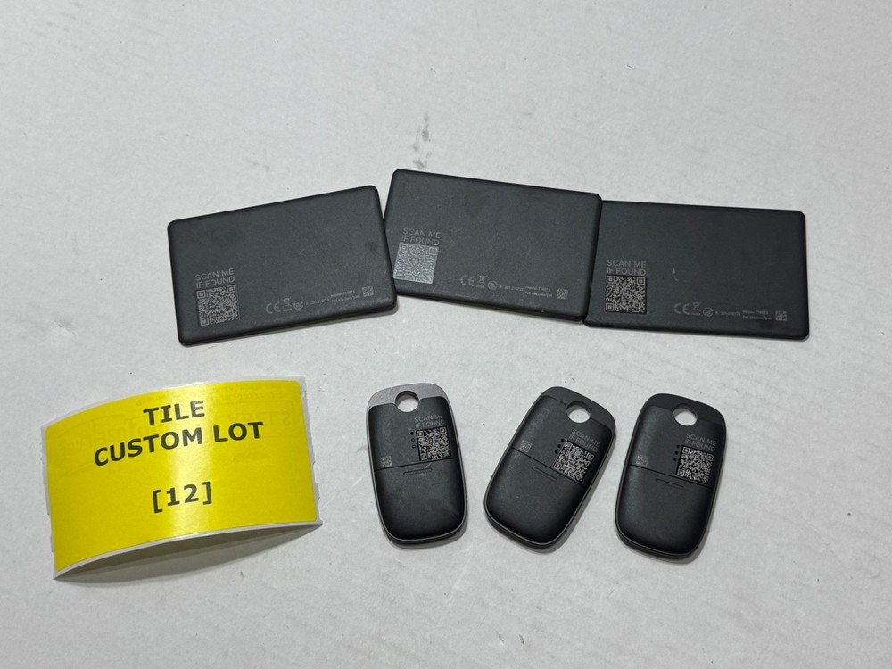 [6-PACK] TILE PRO / SLIM BLUETOOTH TRACKER ITEM FINDER - CUSTOM LOT [12]